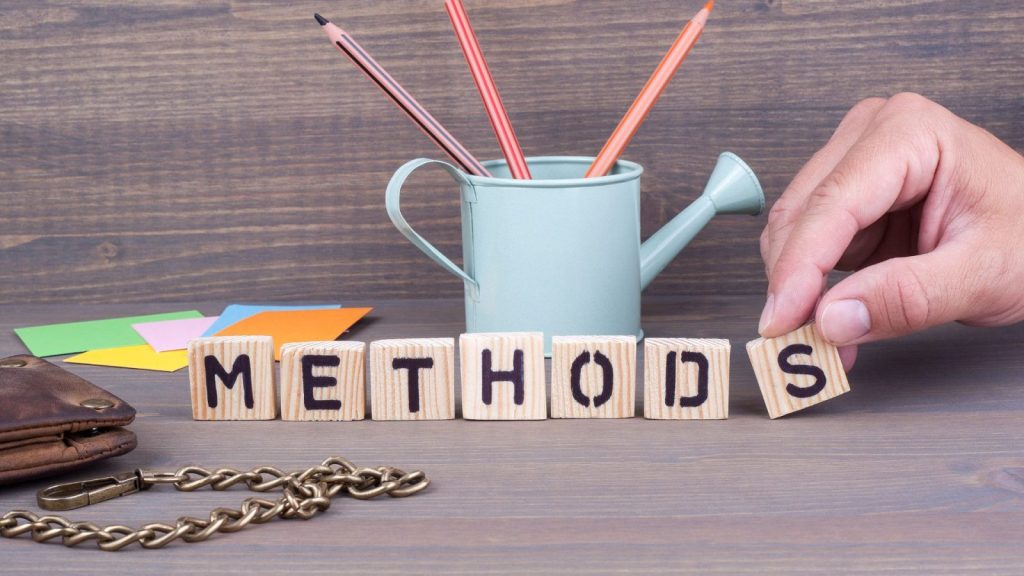 やり方と英語で書かれたブロック