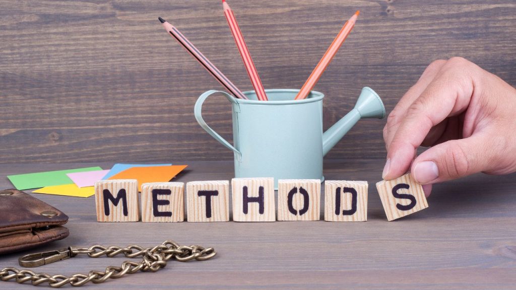 方法と英語で書かれたブロック