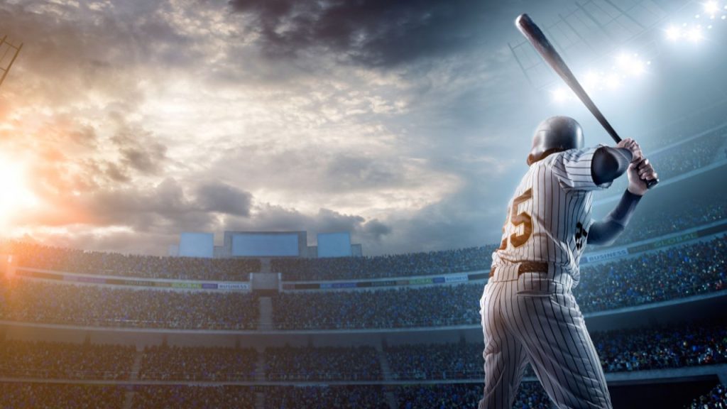 バッターボックスに立つ野球選手