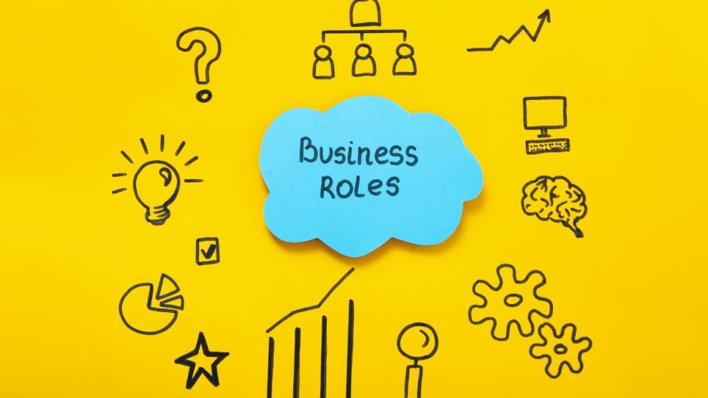 仕事の役割と書かれた紙